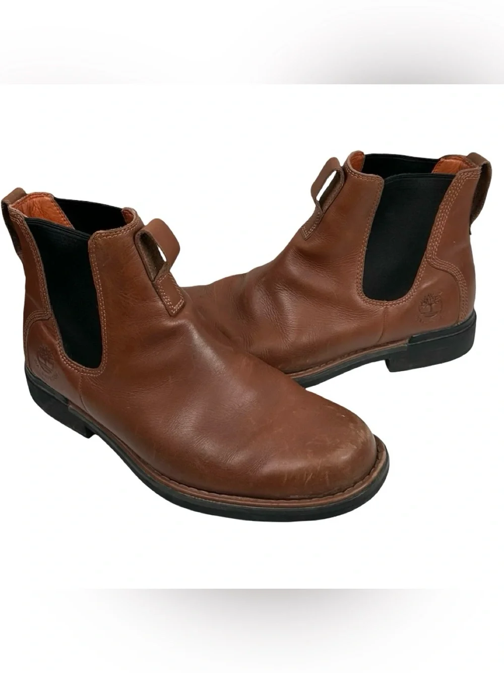 Timberland 88581 Men’s Mt. Washington City Brown Leather Chelsea Boots Size 10.5 Timberland Men main image 2